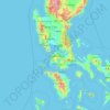 Topografische Karte Cavite, Höhe, Relief