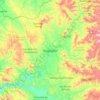 Topografische Karte Huajuapan, Höhe, Relief