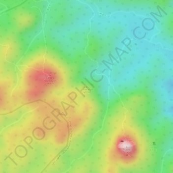 Topografische Karte Castelinho, Höhe, Relief