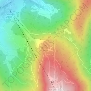 Topografische Karte Starnberg, Höhe, Relief