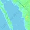 Topografische Karte Little Sarasota Bay, Höhe, Relief