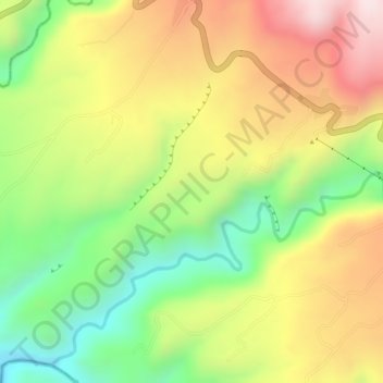 Topografische Karte Plateau, Höhe, Relief