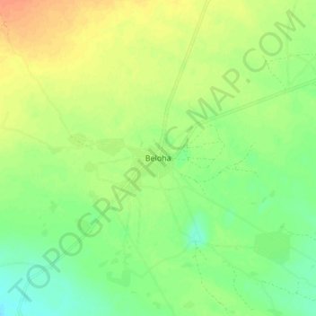 Topografische Karte Beloha, Höhe, Relief