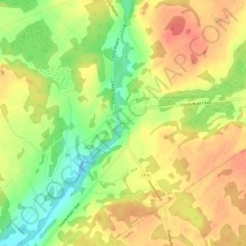 Topografische Karte Yarker, Höhe, Relief
