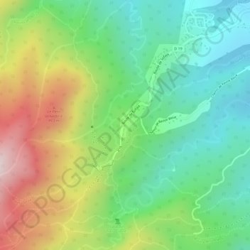 Topografische Karte Sofaïa, Höhe, Relief