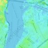 Topografische Karte WNYC-AM (New York), Höhe, Relief