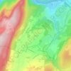 Topografische Karte Sénissiat, Höhe, Relief