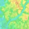 Topografische Karte Mallory Heights, Höhe, Relief