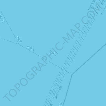 Topografische Karte Bucht von Tokio, Höhe, Relief