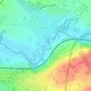 Topografische Karte Im Kalk, Höhe, Relief