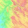 Topografische Karte تازه آباد, Höhe, Relief