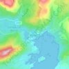 Topografische Karte Glengarriff, Höhe, Relief