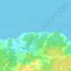 Topografische Karte Seagrove, Höhe, Relief