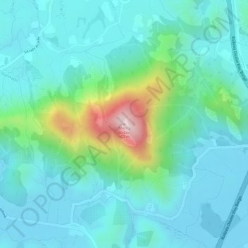 Topografische Karte Morro do Céu, Höhe, Relief