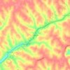 Topografische Karte Bradysville, Höhe, Relief