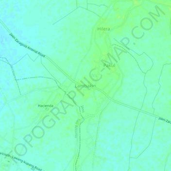 Topografische Karte Lambakin, Höhe, Relief