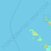Topografische Karte Pulau Benggala, Höhe, Relief