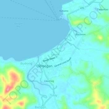 Topografische Karte Torrel, Höhe, Relief