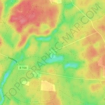 Topografische Karte Blumenthal, Höhe, Relief