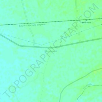 Topografische Karte Bordoloni, Höhe, Relief