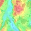 Topografische Karte Wetterling, Höhe, Relief