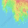 Topografische Karte Calf Island, Höhe, Relief