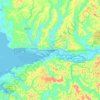 Topografische Karte Aberdeen, Höhe, Relief