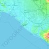 Topografische Karte Huntington Beach, Höhe, Relief