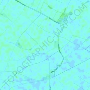 Topografische Karte Ousefleet Pasture, Höhe, Relief