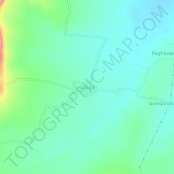 Topografische Karte Hasaguli, Höhe, Relief