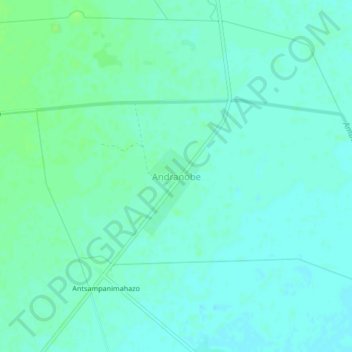 Topografische Karte Andranobe, Höhe, Relief