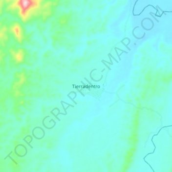 Topografische Karte Tierradentro, Höhe, Relief
