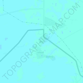 Topografische Karte Dhordo, Höhe, Relief