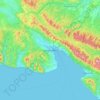 Topografische Karte Novorossiisk, Höhe, Relief