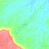 Topografische Karte El Salvador, Höhe, Relief