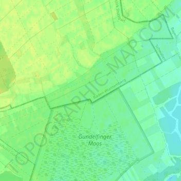 Topografische Karte Plon, Höhe, Relief