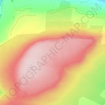 Topografische Karte Penhill, Höhe, Relief