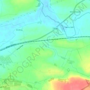 Topografische Karte Nova Scotia, Höhe, Relief