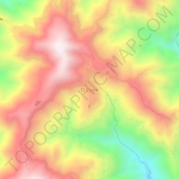 Topografische Karte El Cisne, Höhe, Relief
