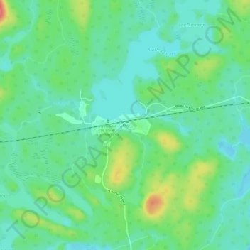 Topografische Karte Clova, Höhe, Relief