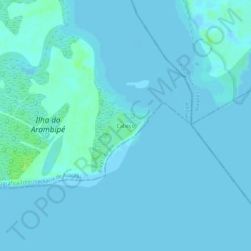 Topografische Karte Cabeço, Höhe, Relief