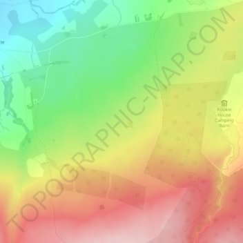 Topografische Karte Flaska, Höhe, Relief