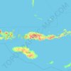 Topografische Karte Ost-Nusa Tenggara, Höhe, Relief