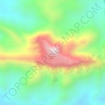 Topografische Karte Mount Tundalara, Höhe, Relief