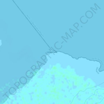 Topografische Karte long Point, Höhe, Relief