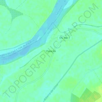 Topografische Karte Patação, Höhe, Relief