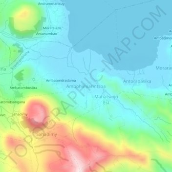 Topografische Karte Ambohimiarintsoa, Höhe, Relief