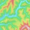 Topografische Karte Cyclone, Höhe, Relief