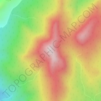 Topografische Karte Mount Silad, Höhe, Relief