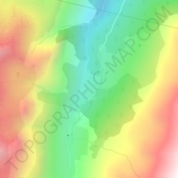Topografische Karte Etache, Höhe, Relief